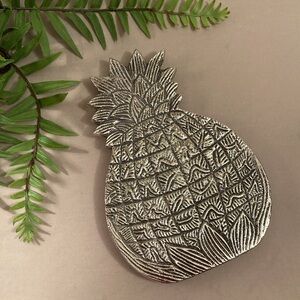 Vintage Cast Metal Pineapple Trivet
